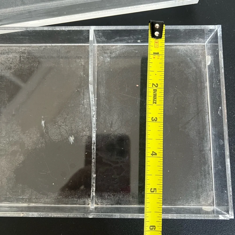 Clear Acrylic Set of Two Organizer Trays